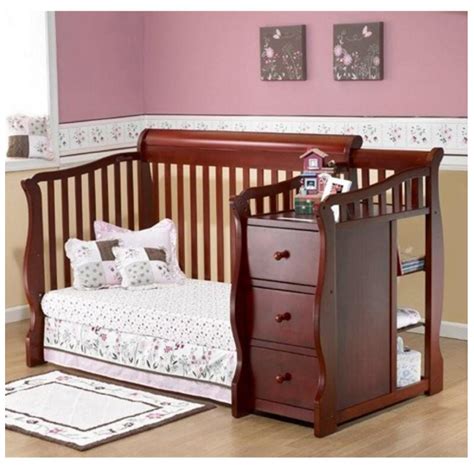 Baby Bed Changing Table Combo